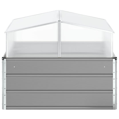 vidaXL Planter Light Grey 100 x 100 x 77 cm Galvanised Steel