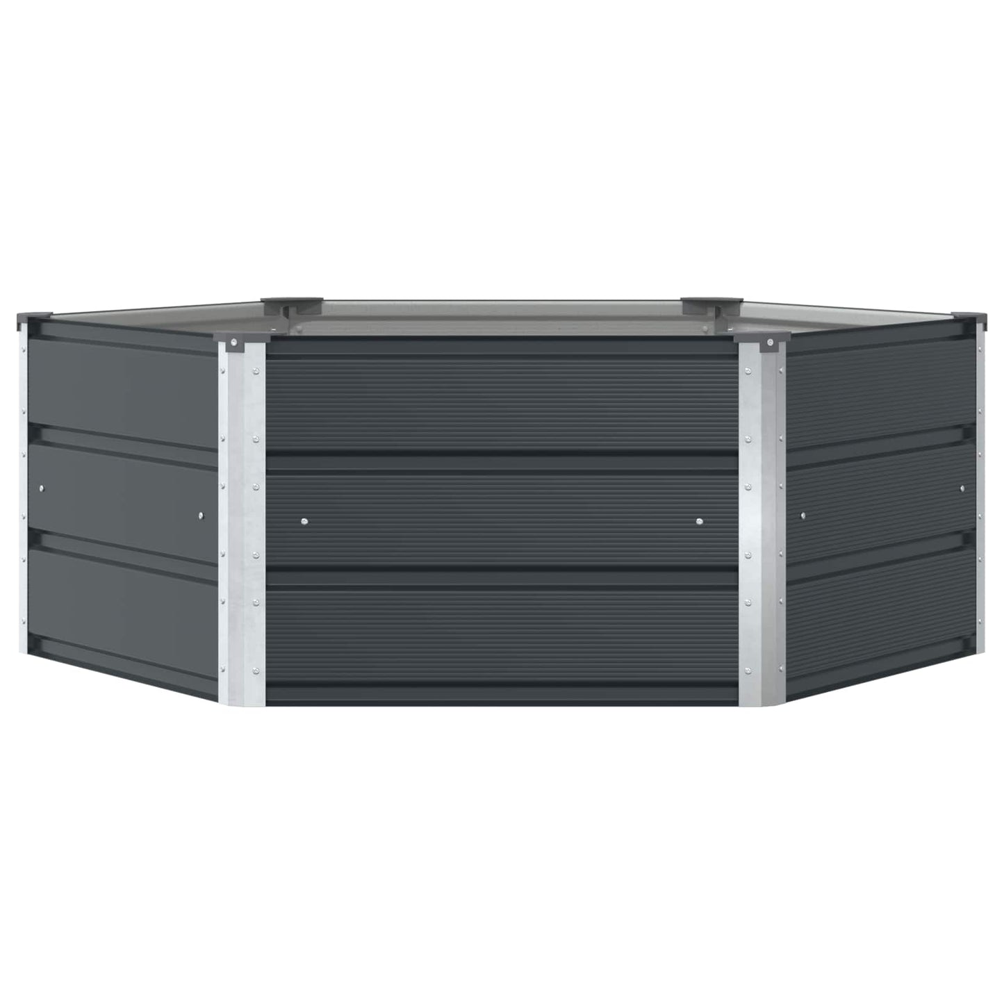 vidaXL Planter Anthracite 129 x 129 x 45 cm Steel