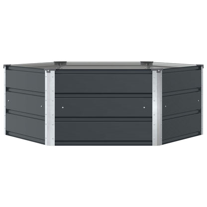 vidaXL Planter Anthracite 129 x 129 x 45 cm Steel