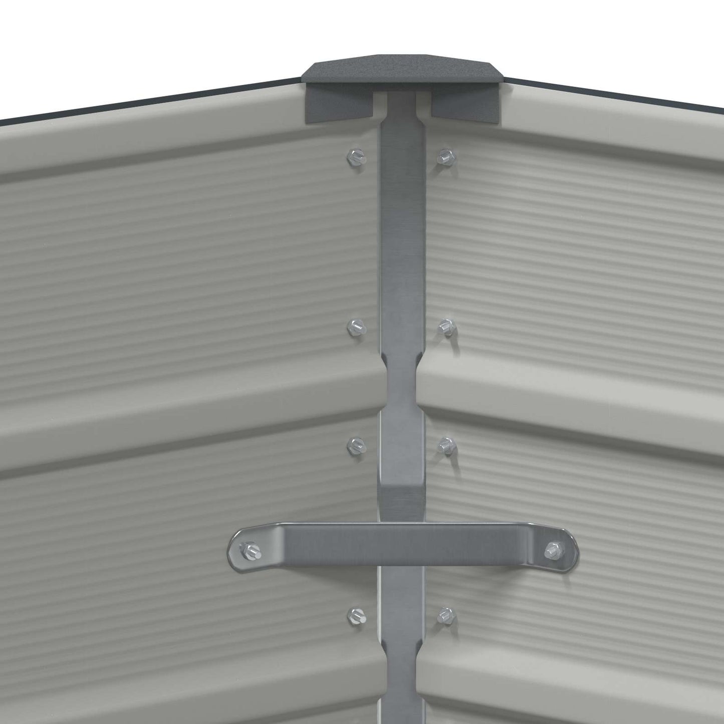 vidaXL Planter Anthracite 129 x 129 x75 cm Steel