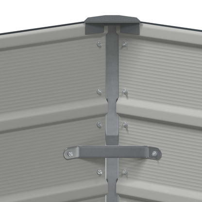vidaXL Planter Anthracite 129 x 129 x75 cm Steel
