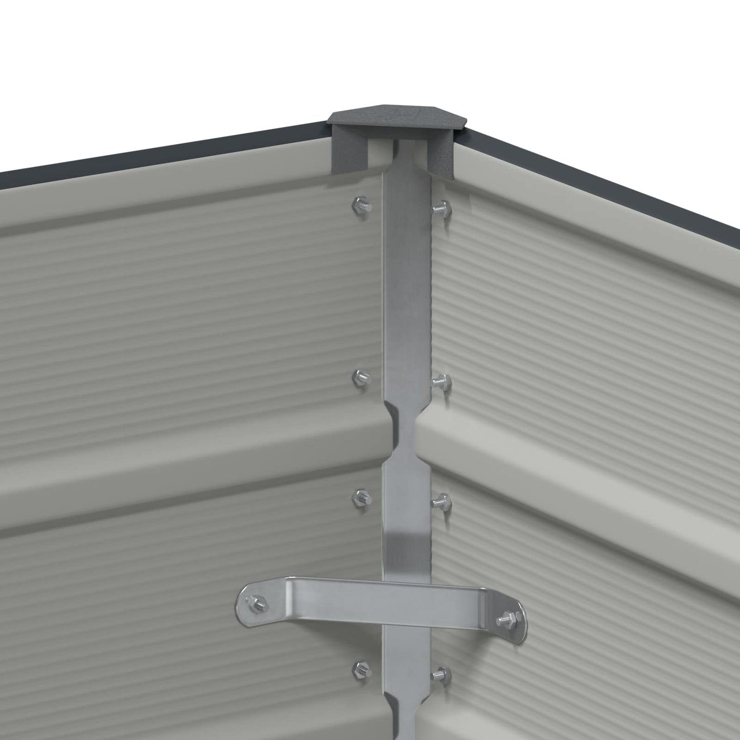 vidaXL Planter Anthracite 100 x 100 x 45 cm Steel