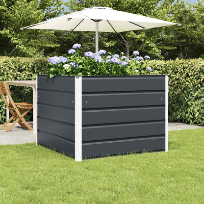 vidaXL Planter Anthracite 100 x 100 x 75 cm Steel