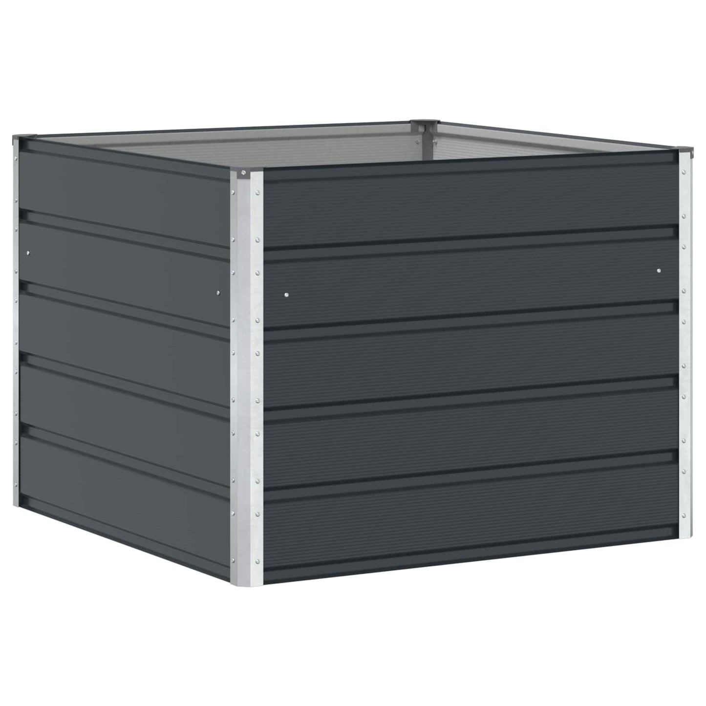 vidaXL Planter Anthracite 100 x 100 x 75 cm Steel
