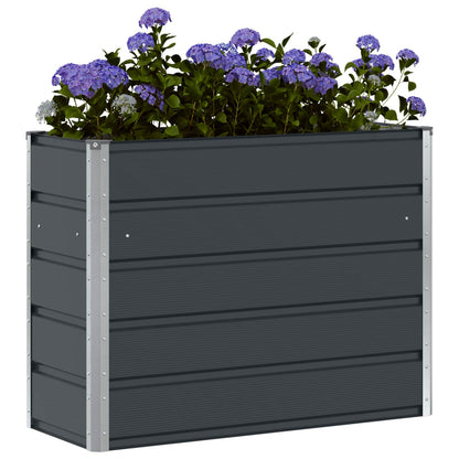vidaXL Planter Anthracite 100 x 40 x 75 cm Steel
