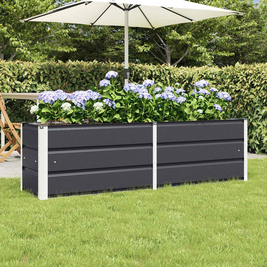 vidaXL Planter Anthracite 160 x 40 x 45 cm Steel
