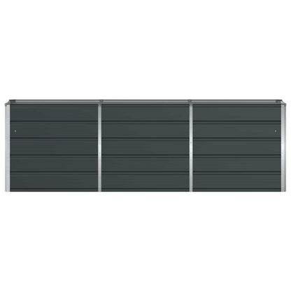 vidaXL Planter Anthracite 240 x 40 x 75 cm Steel