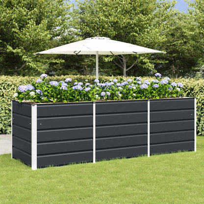 vidaXL Planter Anthracite 240 x 80 x 75 cm Steel