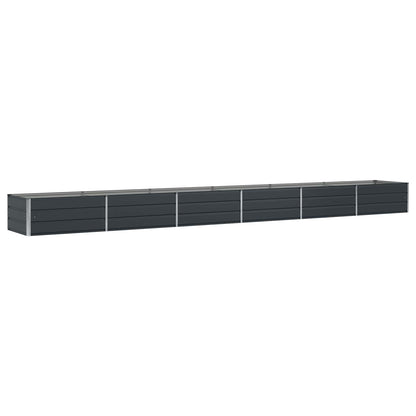 vidaXL Planter Anthracite 600 x 80 x 45 cm Steel