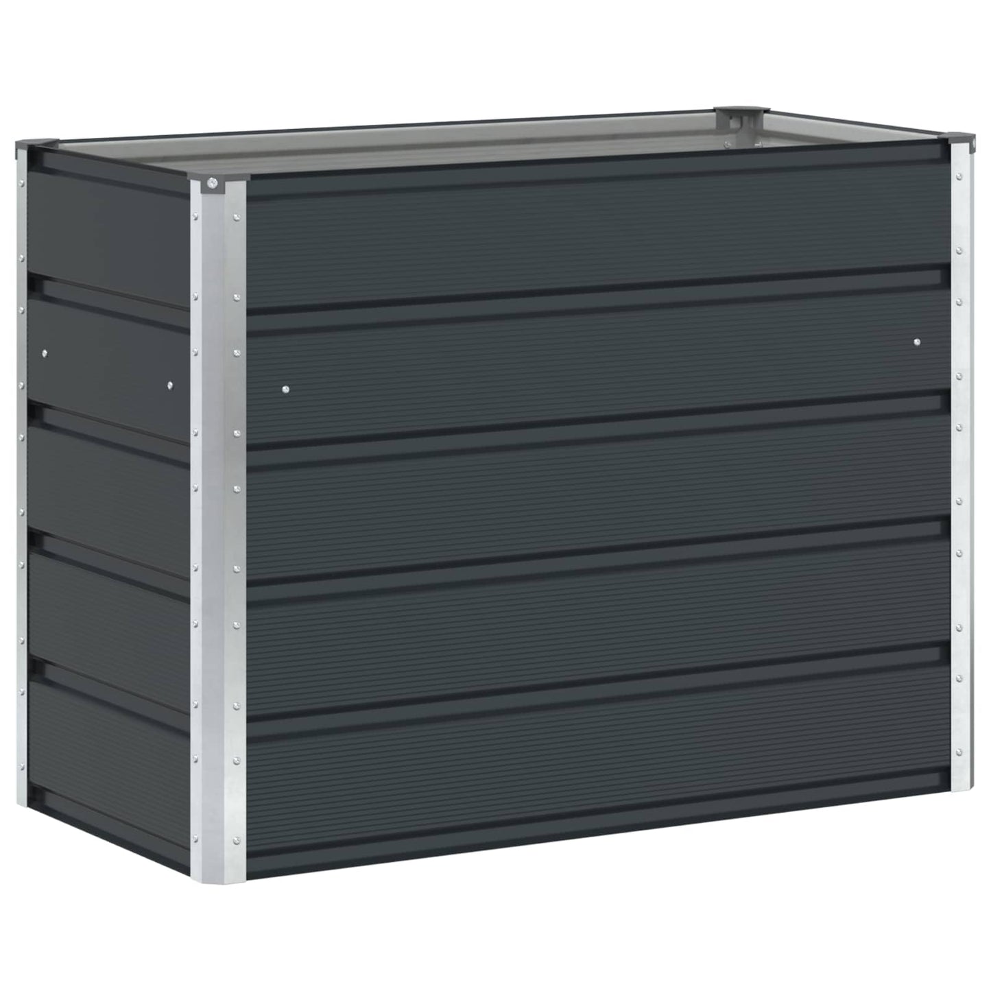 vidaXL Planter Anthracite 100 x 50 x 75 cm Galvanised Steel