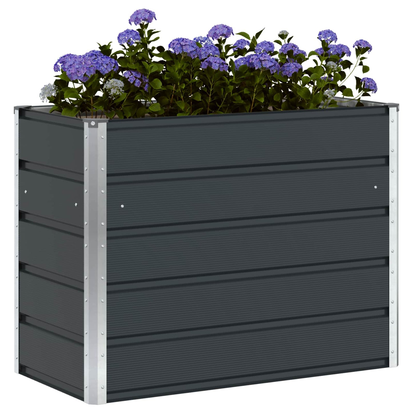 vidaXL Planter Anthracite 100 x 50 x 75 cm Galvanised Steel