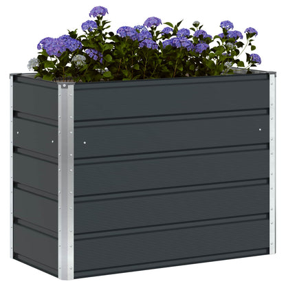 vidaXL Planter Anthracite 100 x 50 x 75 cm Galvanised Steel