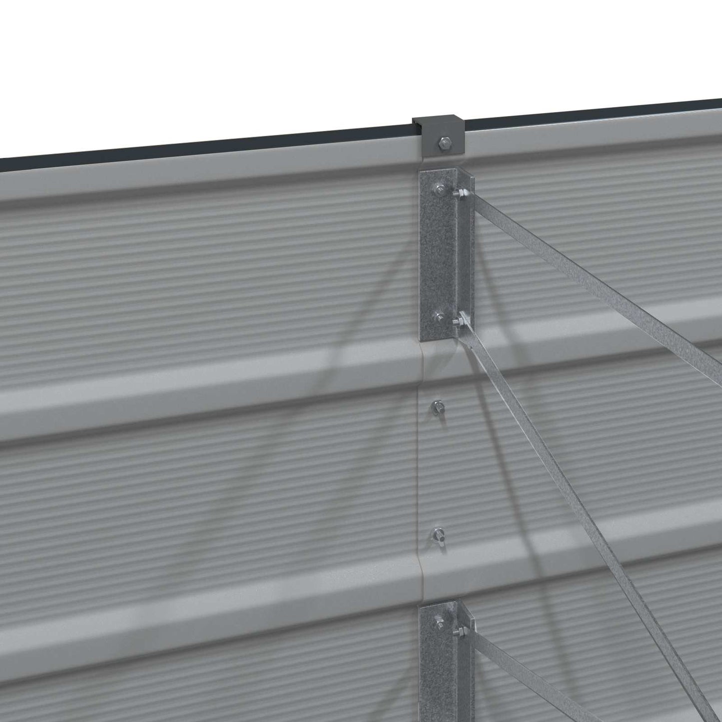 vidaXL Planter Anthracite 290 x 90 x 77 cm Galvanised Steel