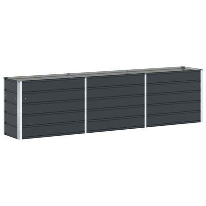 vidaXL Planter Anthracite 290 x 90 x 77 cm Galvanised Steel