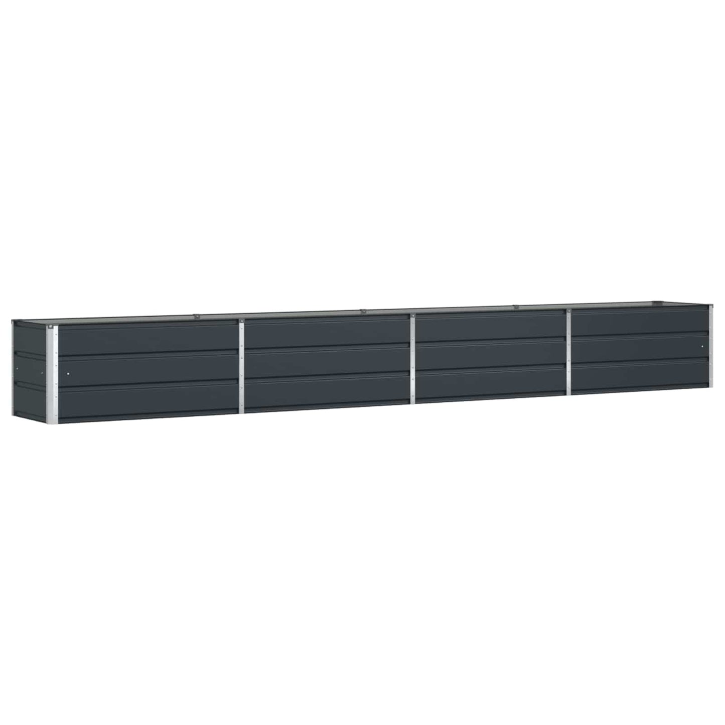 vidaXL Planter Anthracite 385 x 50 x 45 cm Galvanised Steel