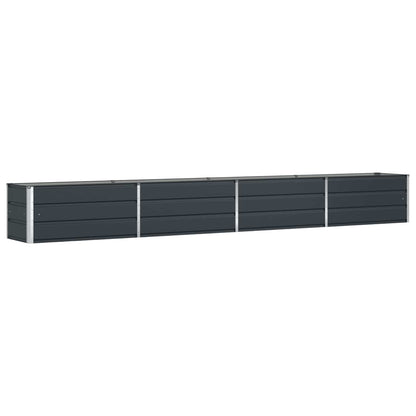 vidaXL Planter Anthracite 385 x 50 x 45 cm Galvanised Steel