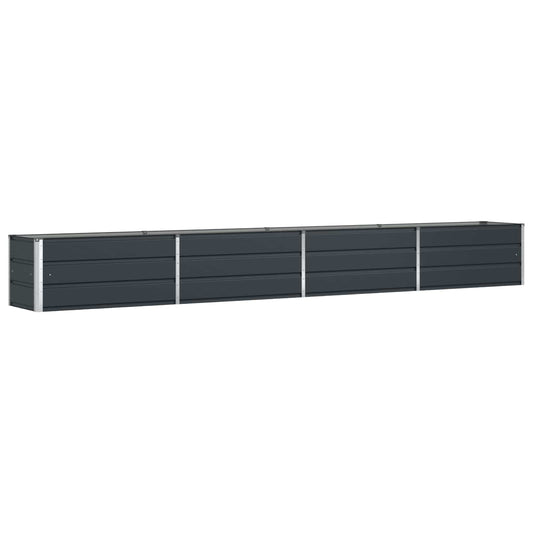 vidaXL Planter Anthracite 385 x 50 x 45 cm Galvanised Steel