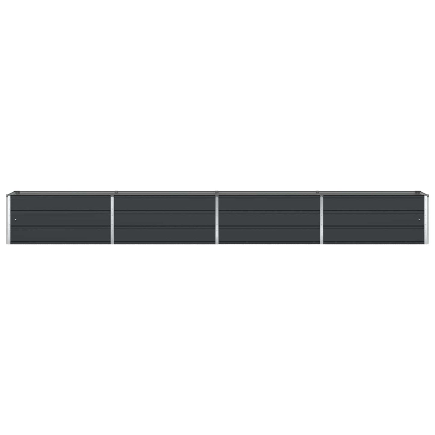 vidaXL Planter Anthracite 385 x 50 x 45 cm Galvanised Steel