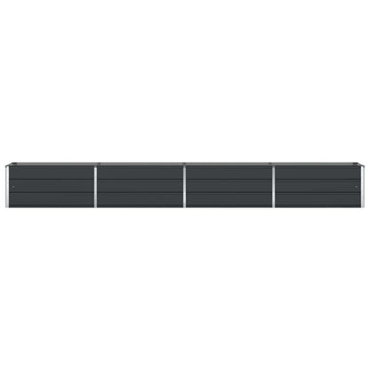 vidaXL Planter Anthracite 385 x 50 x 45 cm Galvanised Steel