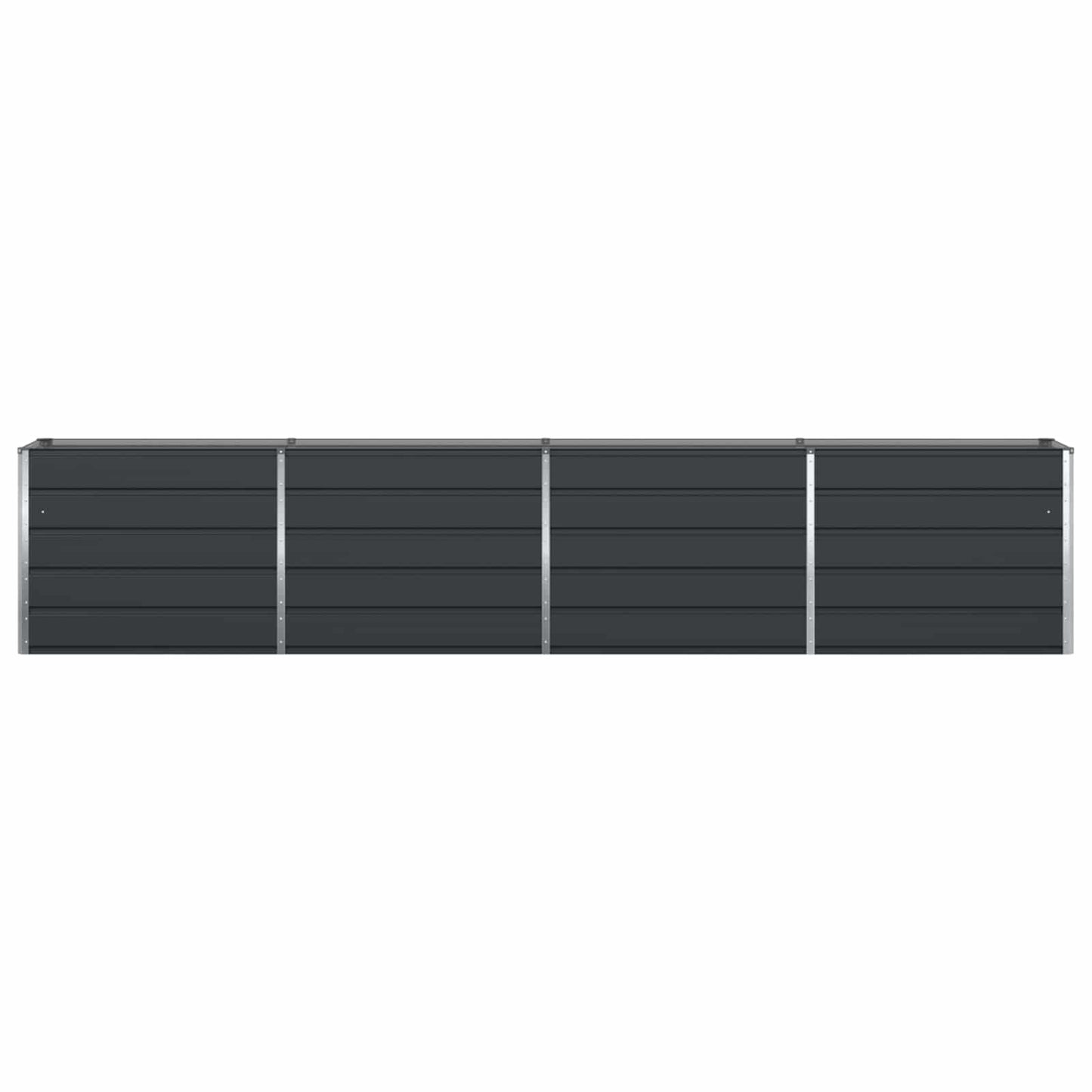 vidaXL Planter Anthracite 385 x 50 x 75 cm Galvanised Steel