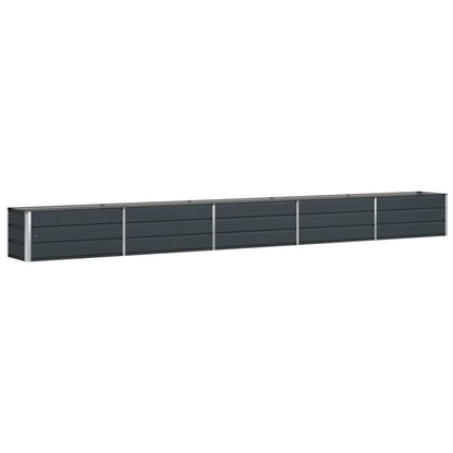 vidaXL Planter Anthracite 480 x 50 x 45 cm Galvanised Steel