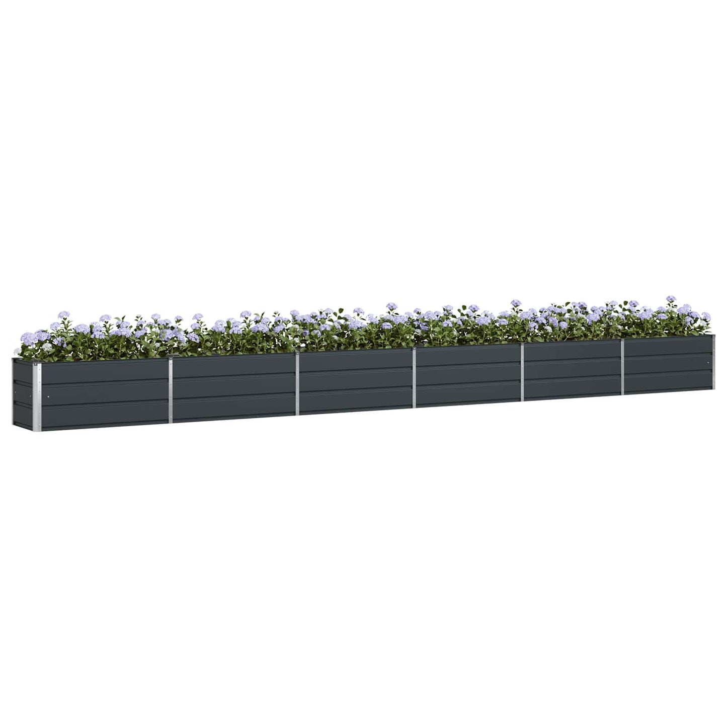vidaXL Planter Anthracite 580 x 50 x 45 cm Galvanised Steel