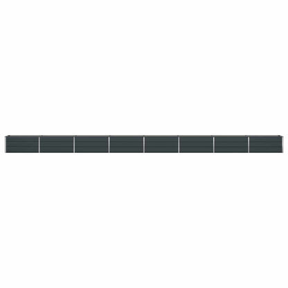 vidaXL Planter Anthracite 770 x 50 x 45 cm Galvanised Steel