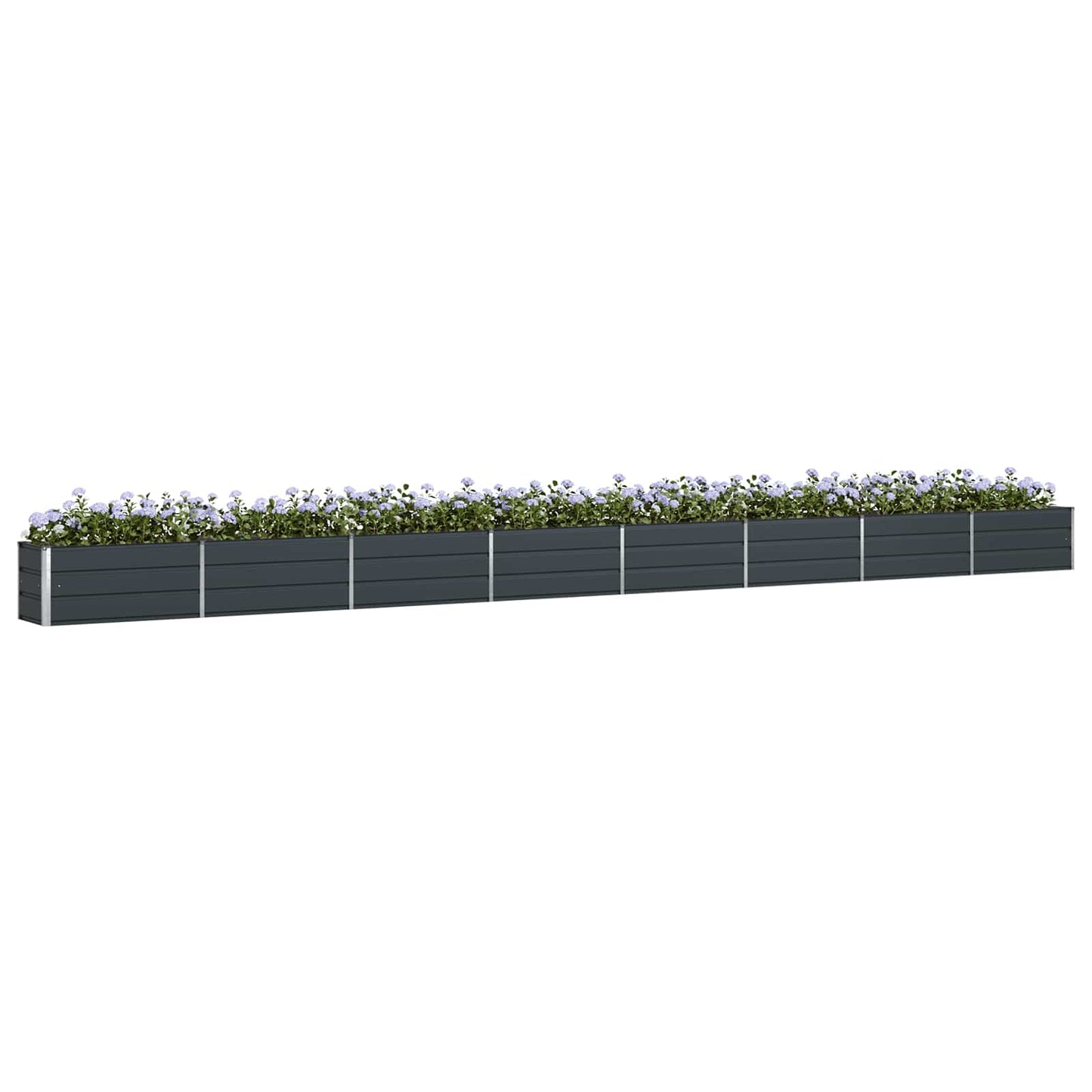vidaXL Planter Anthracite 770 x 50 x 45 cm Galvanised Steel