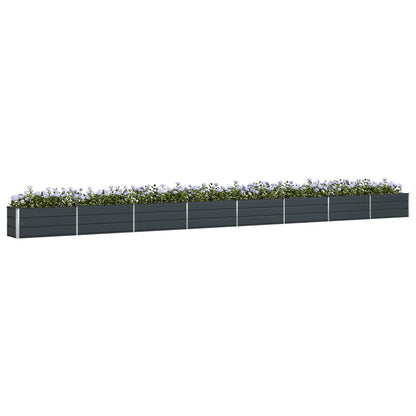 vidaXL Planter Anthracite 770 x 50 x 45 cm Galvanised Steel