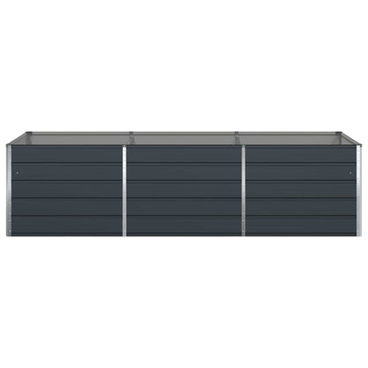 vidaXL Planter Anthracite 290 x 100 x 75 cm Galvanised Steel