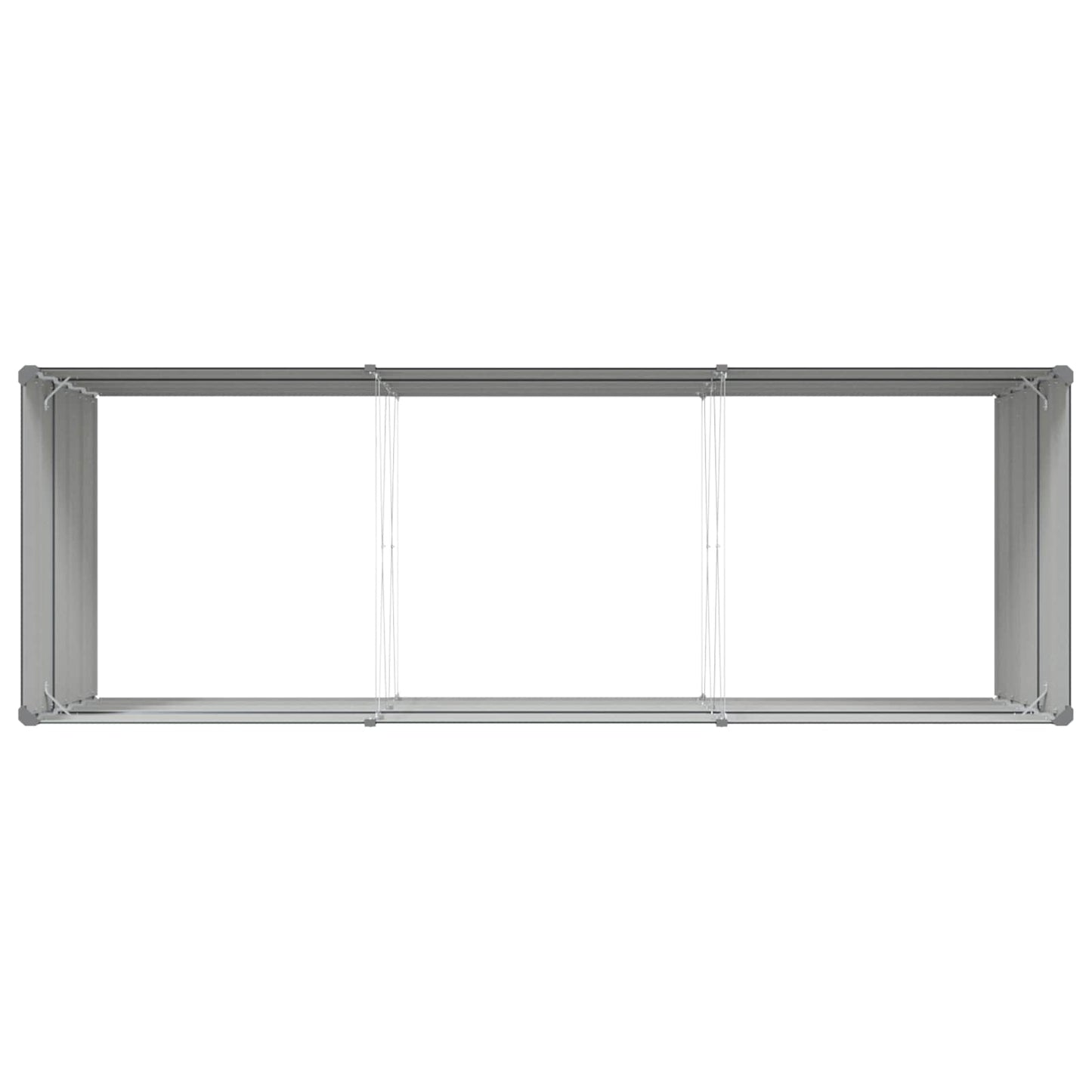 vidaXL Planter Anthracite 290 x 100 x 75 cm Galvanised Steel