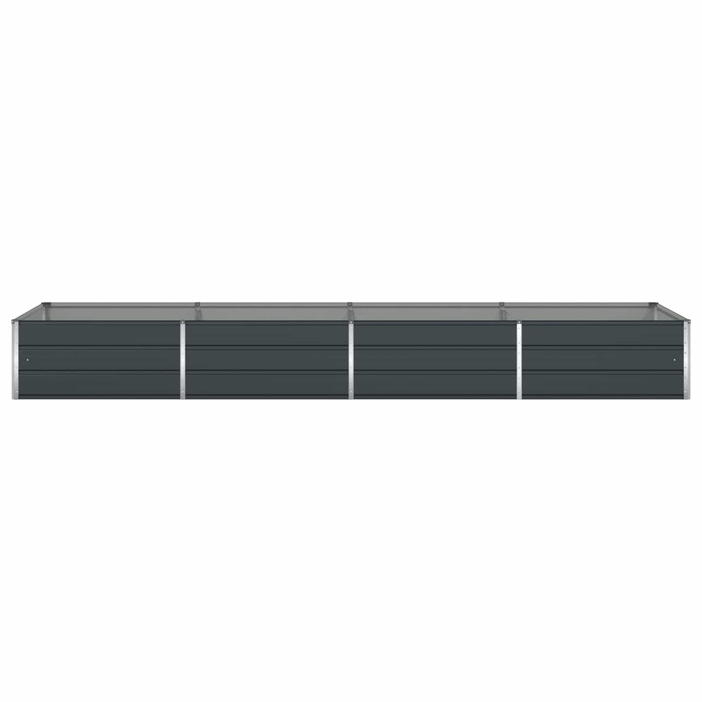 vidaXL Planter Anthracite 385 x 100 x 45 cm Galvanised Steel