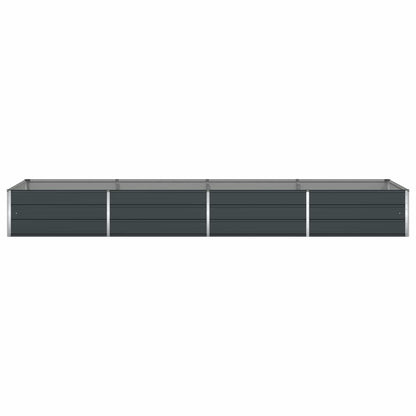vidaXL Planter Anthracite 385 x 100 x 45 cm Galvanised Steel
