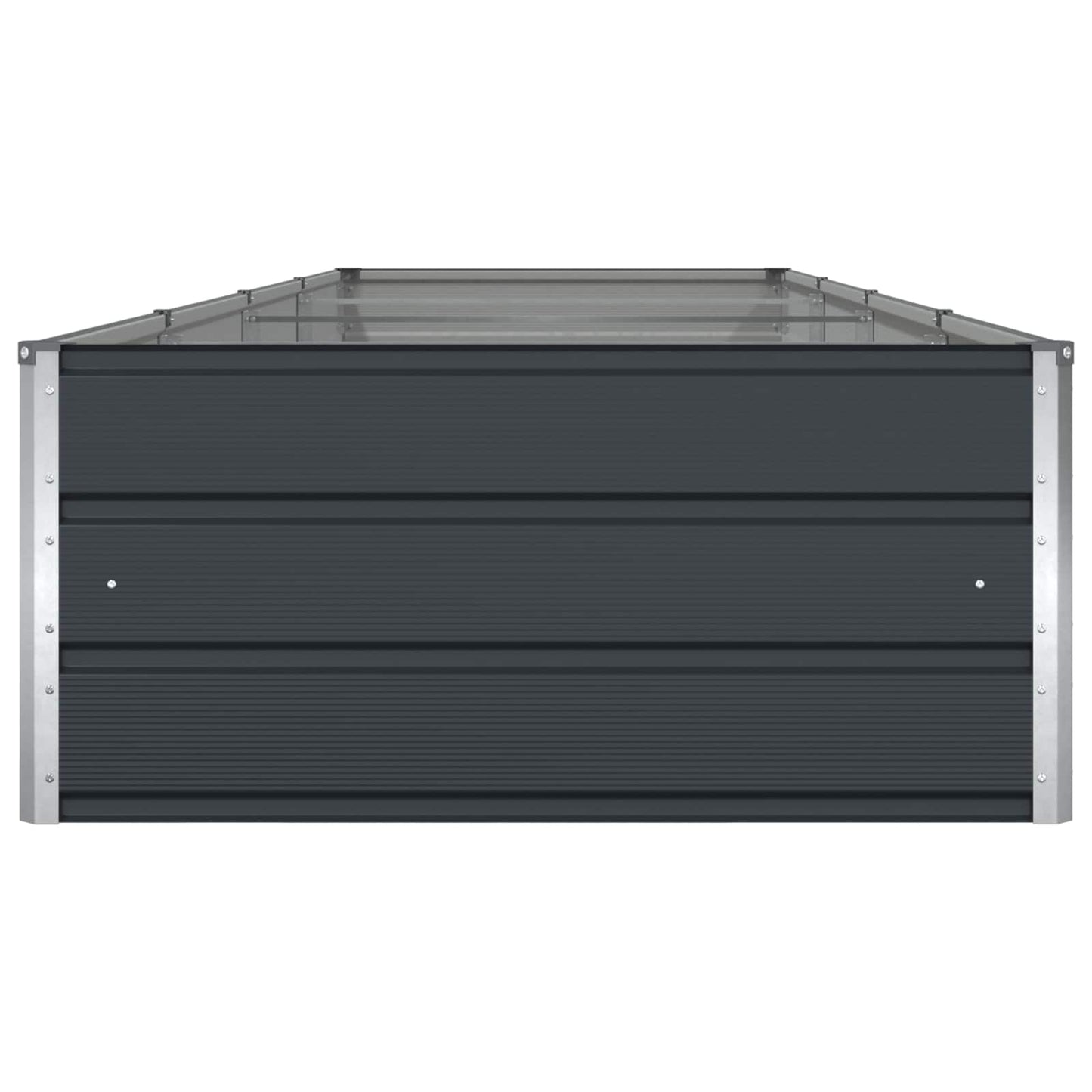 vidaXL Planter Anthracite 385 x 100 x 45 cm Galvanised Steel