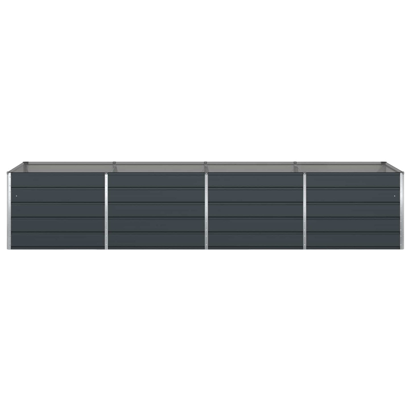 vidaXL Planter Anthracite 385 x 100 x 75 cm Galvanised Steel