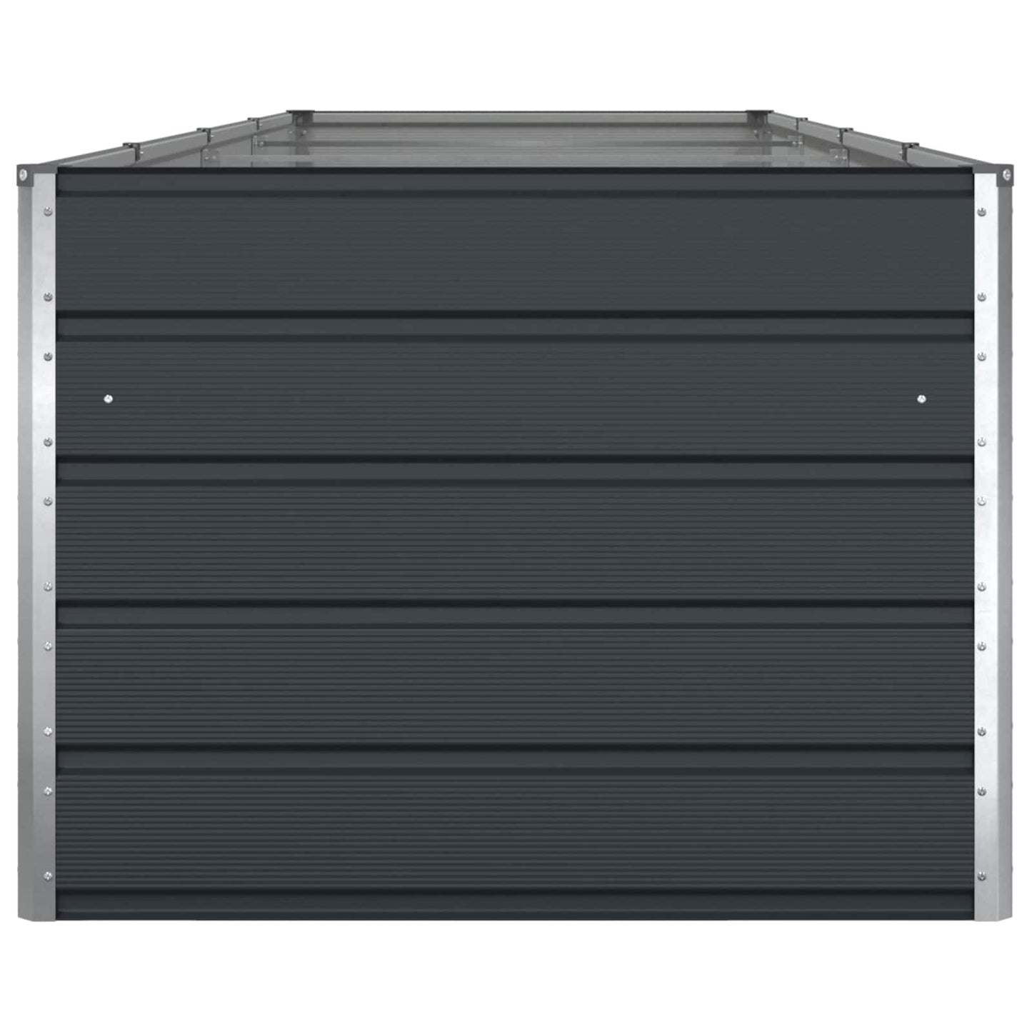 vidaXL Planter Anthracite 385 x 100 x 75 cm Galvanised Steel