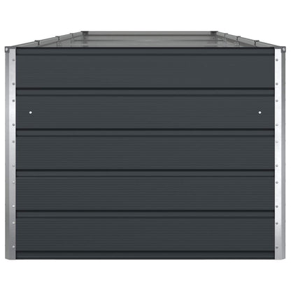 vidaXL Planter Anthracite 385 x 100 x 75 cm Galvanised Steel