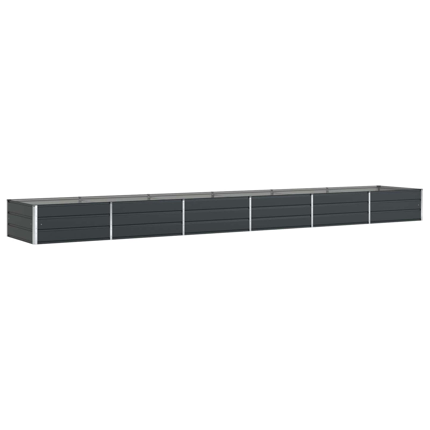 vidaXL Planter Anthracite 580 x 100 x 45 cm Galvanised Steel