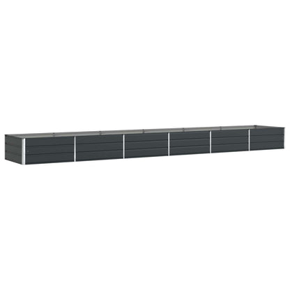 vidaXL Planter Anthracite 580 x 100 x 45 cm Galvanised Steel