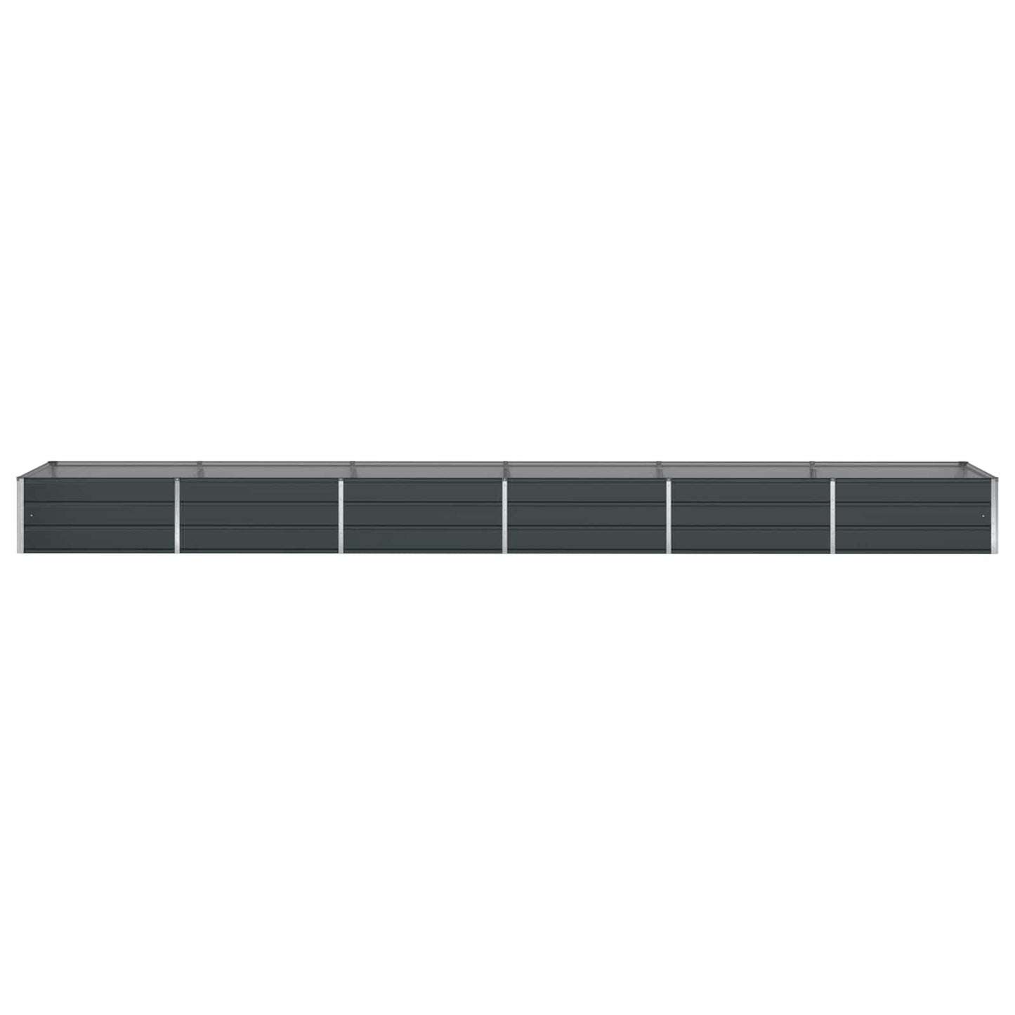 vidaXL Planter Anthracite 580 x 100 x 45 cm Galvanised Steel