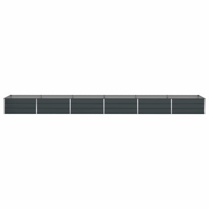 vidaXL Planter Anthracite 580 x 100 x 45 cm Galvanised Steel