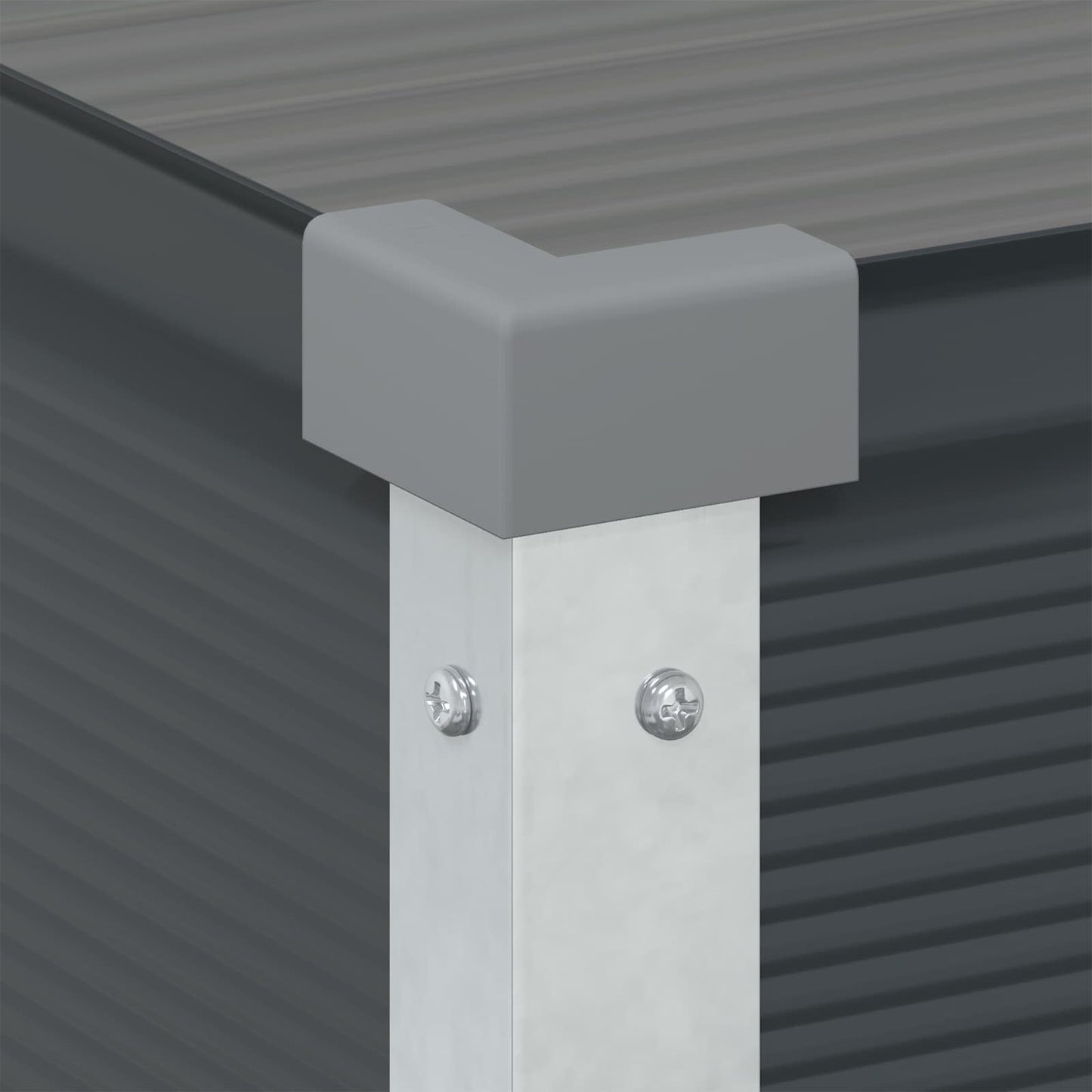 vidaXL Planter Anthracite 100 x 45 x 90 cm Galvanised Steel