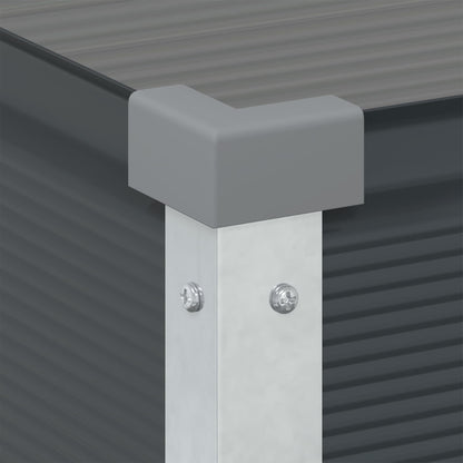vidaXL Planter Anthracite 100 x 45 x 90 cm Galvanised Steel