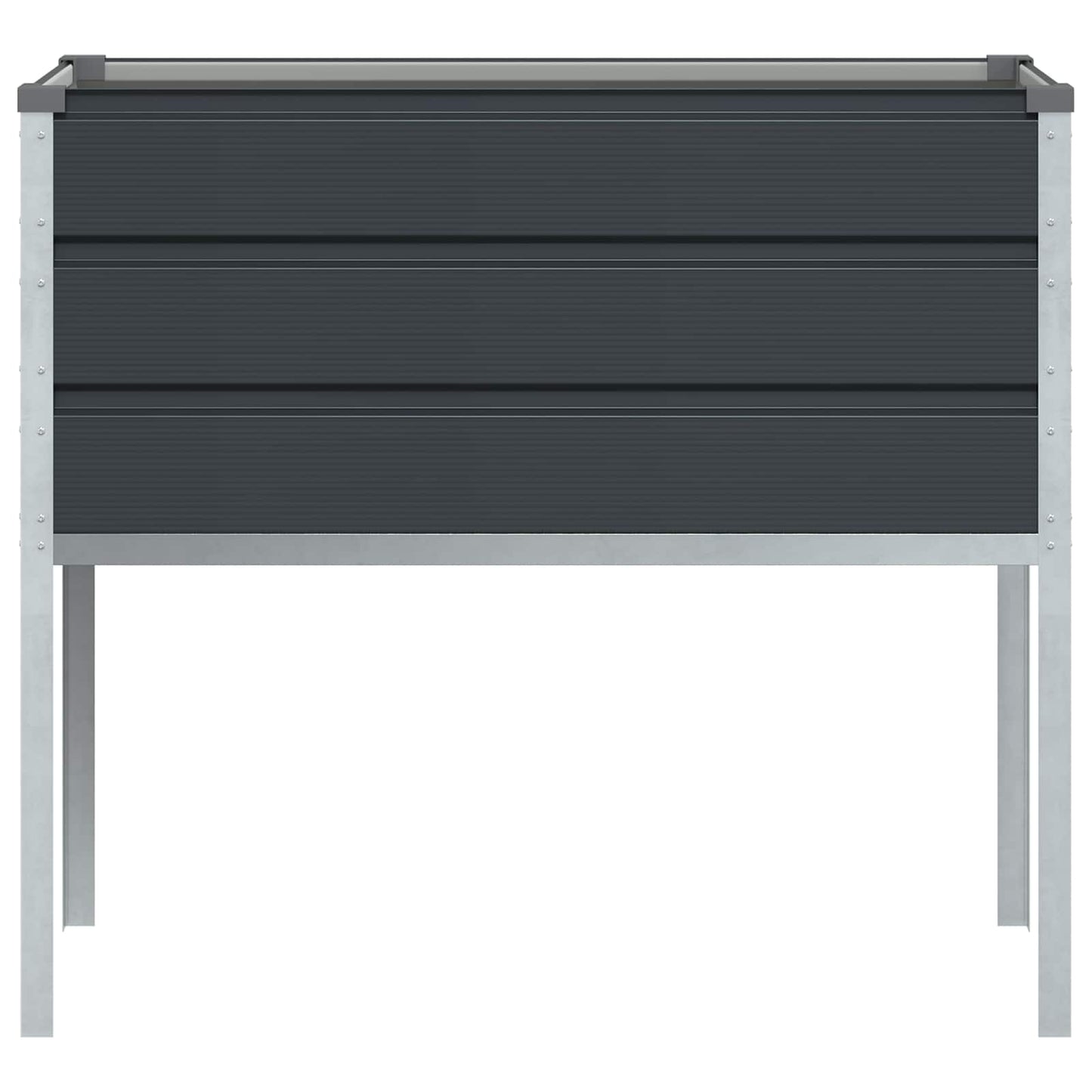 vidaXL Planter Anthracite 100 x 45 x 90 cm Galvanised Steel