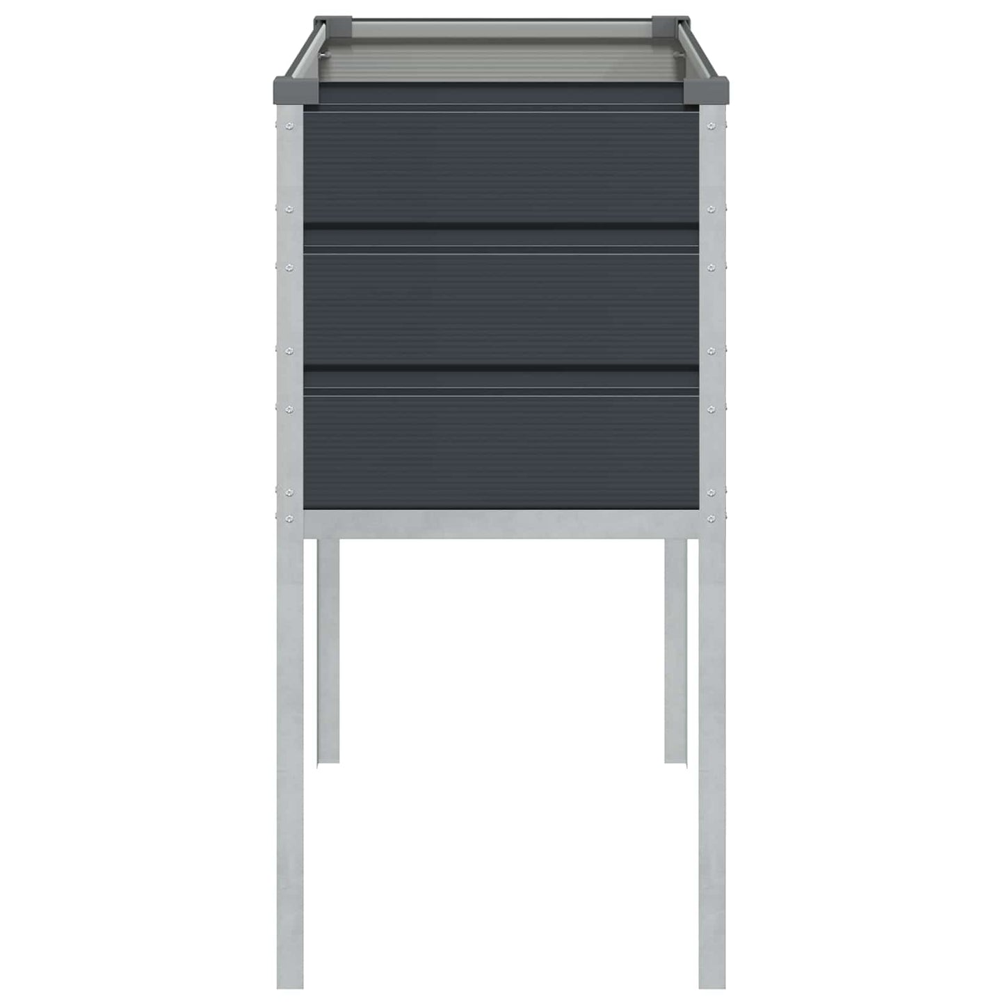 vidaXL Planter Anthracite 100 x 45 x 90 cm Galvanised Steel