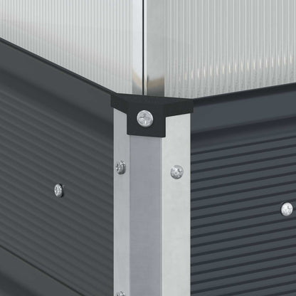 vidaXL Planter Anthracite 100 x 100 x 77 cm Galvanised Steel