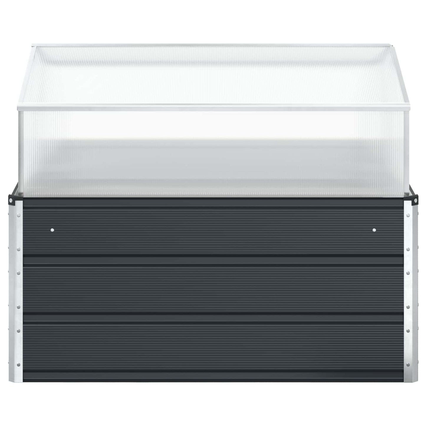 vidaXL Planter Anthracite 100 x 100 x 77 cm Galvanised Steel