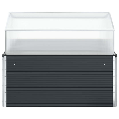 vidaXL Planter Anthracite 100 x 100 x 77 cm Galvanised Steel