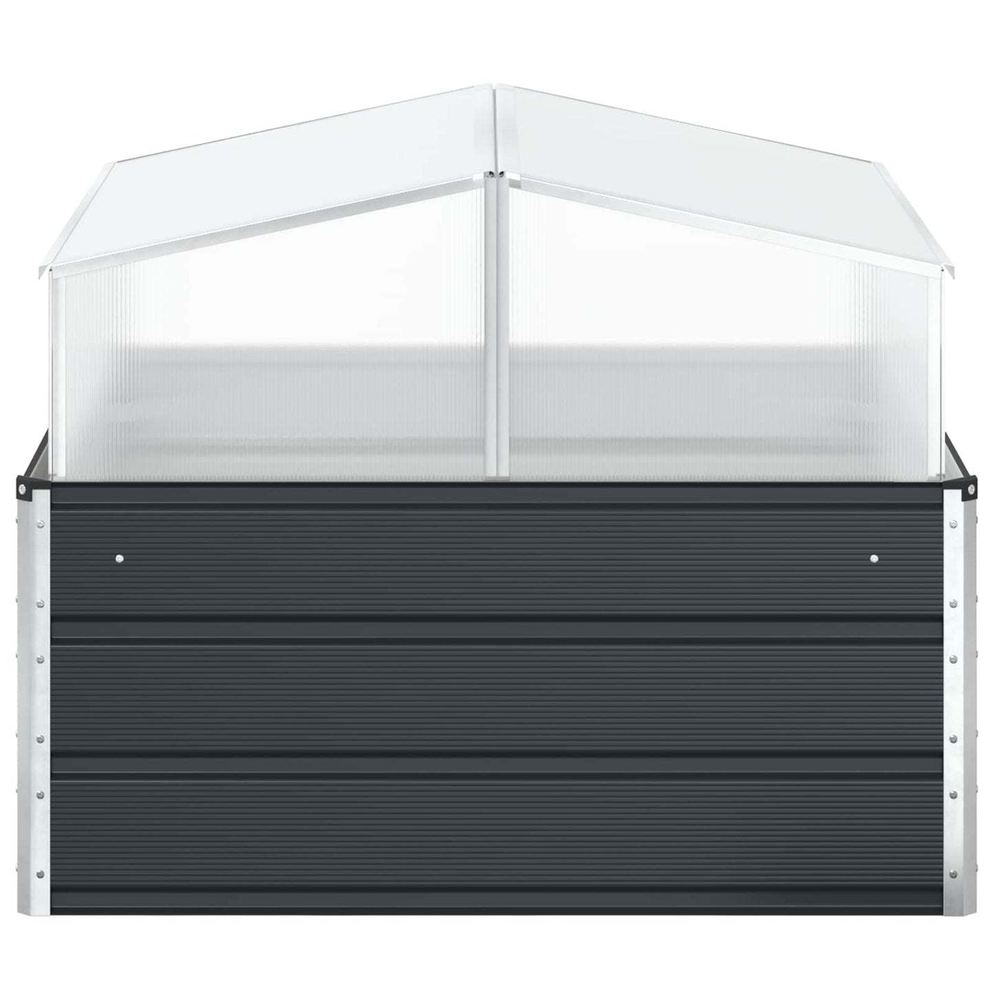 vidaXL Planter Anthracite 100 x 100 x 77 cm Galvanised Steel