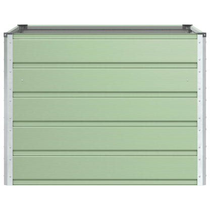 vidaXL Planter Pastel Green 100 x 100 x 75 cm Steel